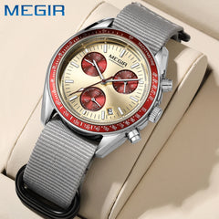 MEGIR Cronógrafo Racing Lona