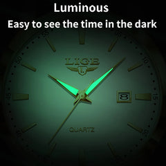 LIGE Classic Dorado Piel Marrón — foto 5